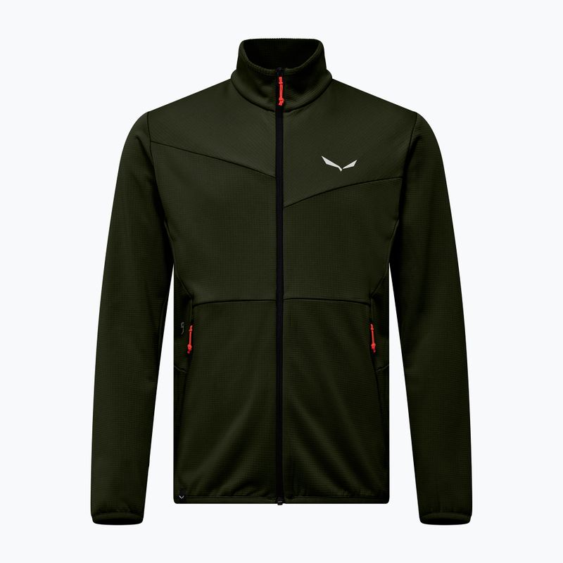 Pánská trekingová mikina Salewa Puez Cammio PL dark olive 7