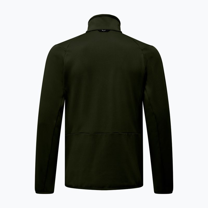 Pánská trekingová mikina Salewa Puez Cammio PL dark olive 8