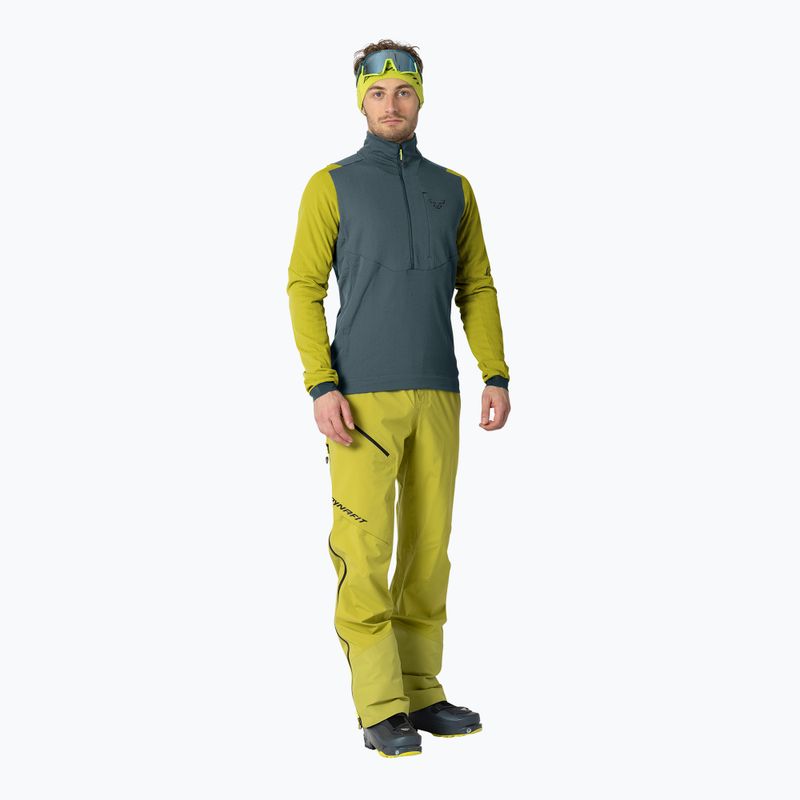 Pánská skialpinistická mikina DYNAFIT Blacklight Thermal 1/2 Zip golden lime 2