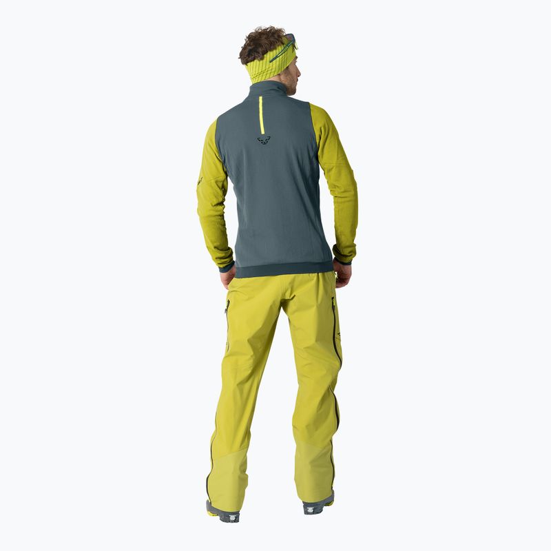 Pánská skialpinistická mikina DYNAFIT Blacklight Thermal 1/2 Zip golden lime 3