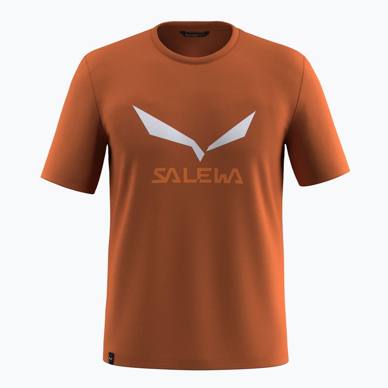 Pánské tričko Salewa Solidlogo Dry bombay brown