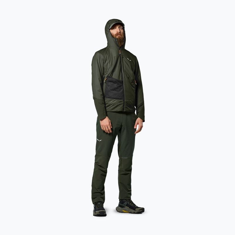 Pánská hybridní bunda Salewa Pedroc Tirol Wool Air Hybrid dark olive 2
