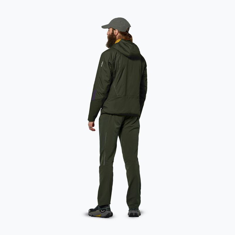 Pánská hybridní bunda Salewa Pedroc Tirol Wool Air Hybrid dark olive 3