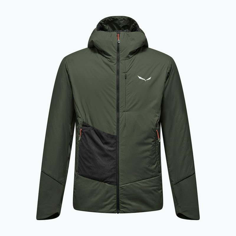 Pánská hybridní bunda Salewa Pedroc Tirol Wool Air Hybrid dark olive 7