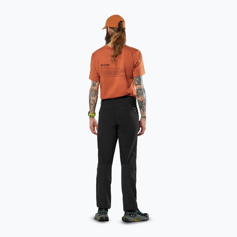 Pánské softshellové kalhoty Salewa Puez Dolomia 2 black out 3