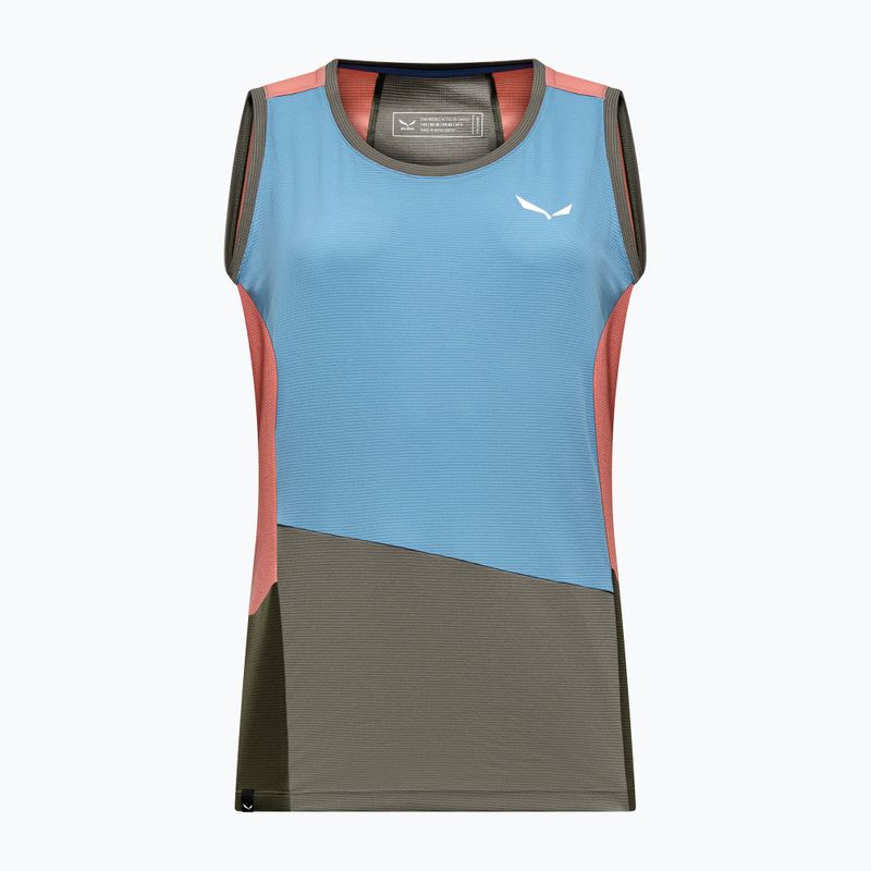 Dámské trekové tílko Salewa Puez Sporty Dry morning blue multi