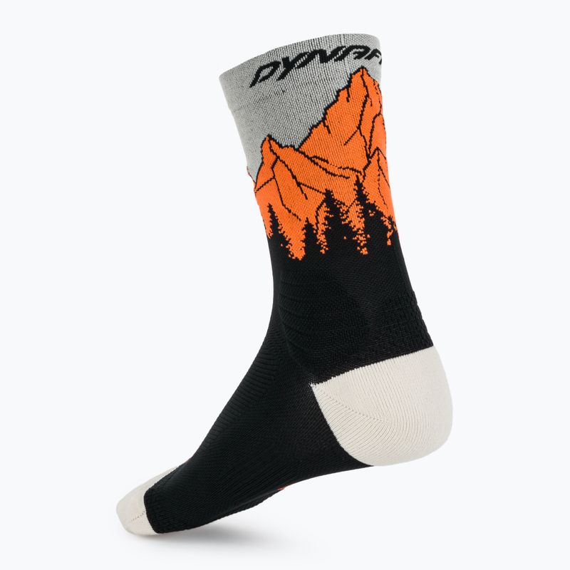 Ponožky DYNAFIT Traverse Crew black out ultra orange/4220 2