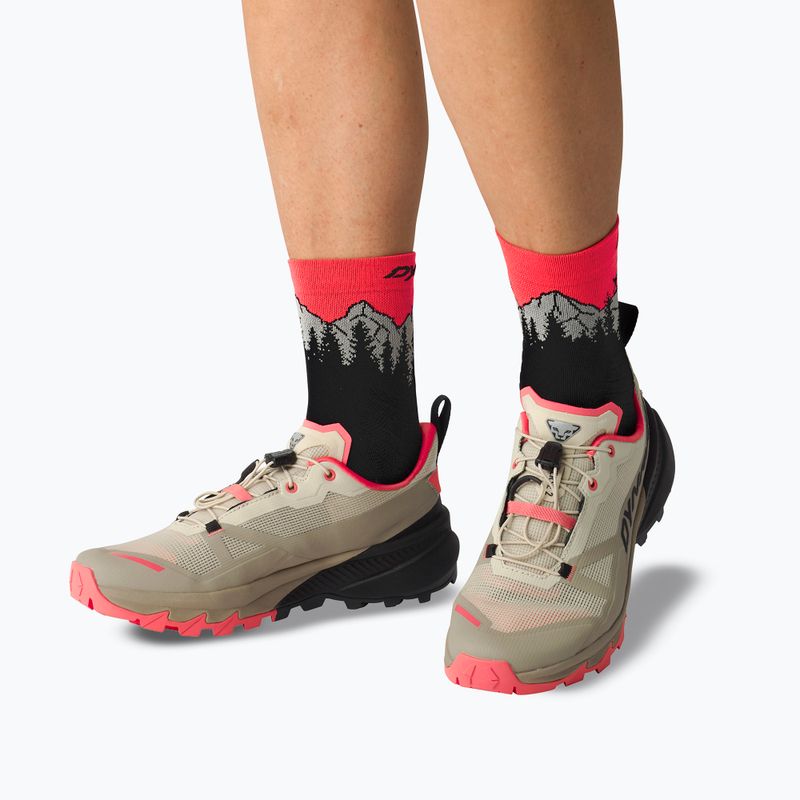 Lyžařské ponožky DYNAFIT Traverse Mid black out ultra coral/6a10 7