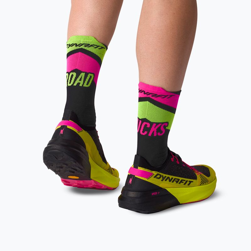 Ponožky DYNAFIT Ultra Crew black out ultra yellow/5A30 6