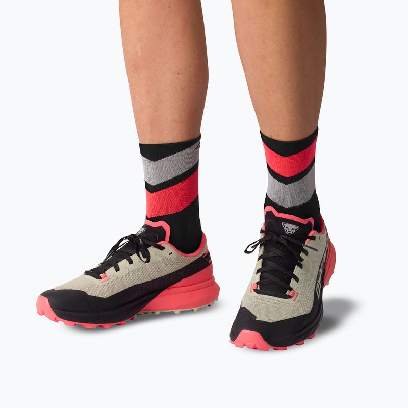Ponožky DYNAFIT Ultra Mid black out ultra coral/6A10 3