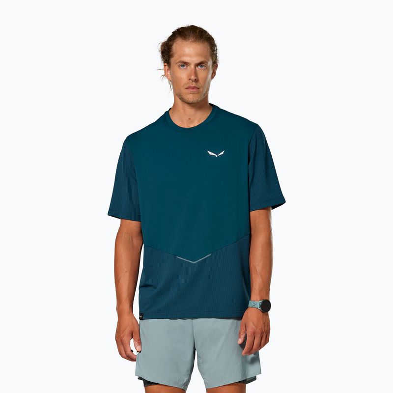 Pánské tričko Salewa Pedroc Dry Hyb pond blue