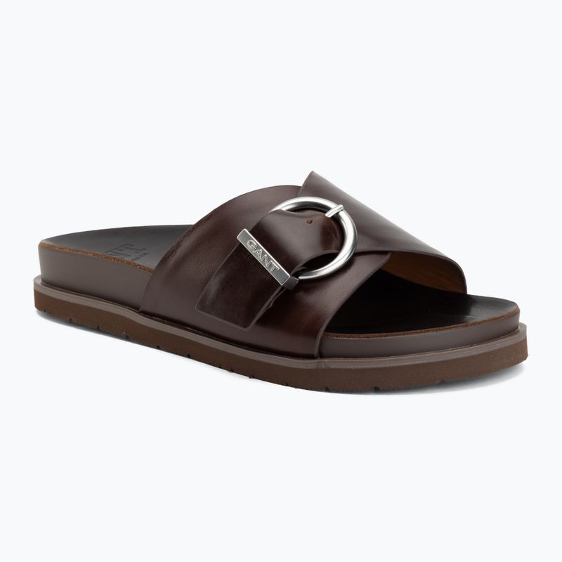 Dámské pantofle GANT Mardale dark brown