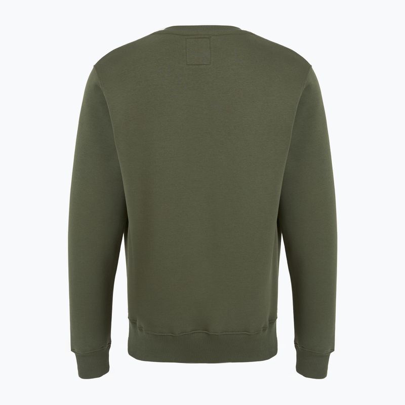 Pánská mikina Alpha Industries Basic Small Logo dark olive 6