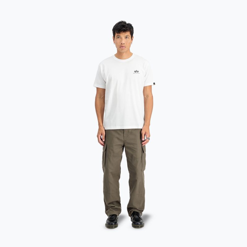 Pánské tričko Alpha Industries Basic Small Logo T-shirt white 2