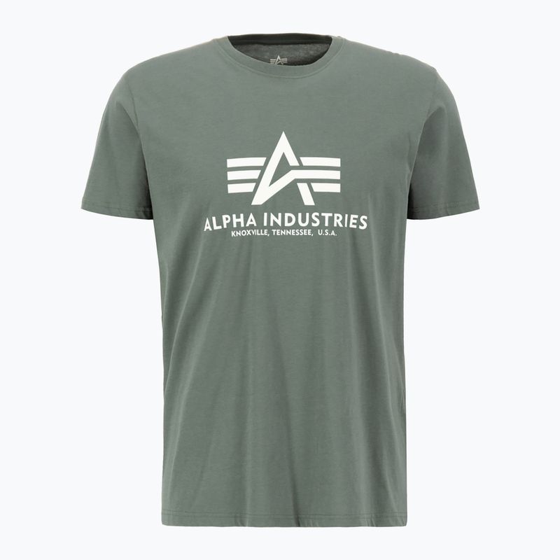 Pánské tričko Alpha Industries Basic vintage green
