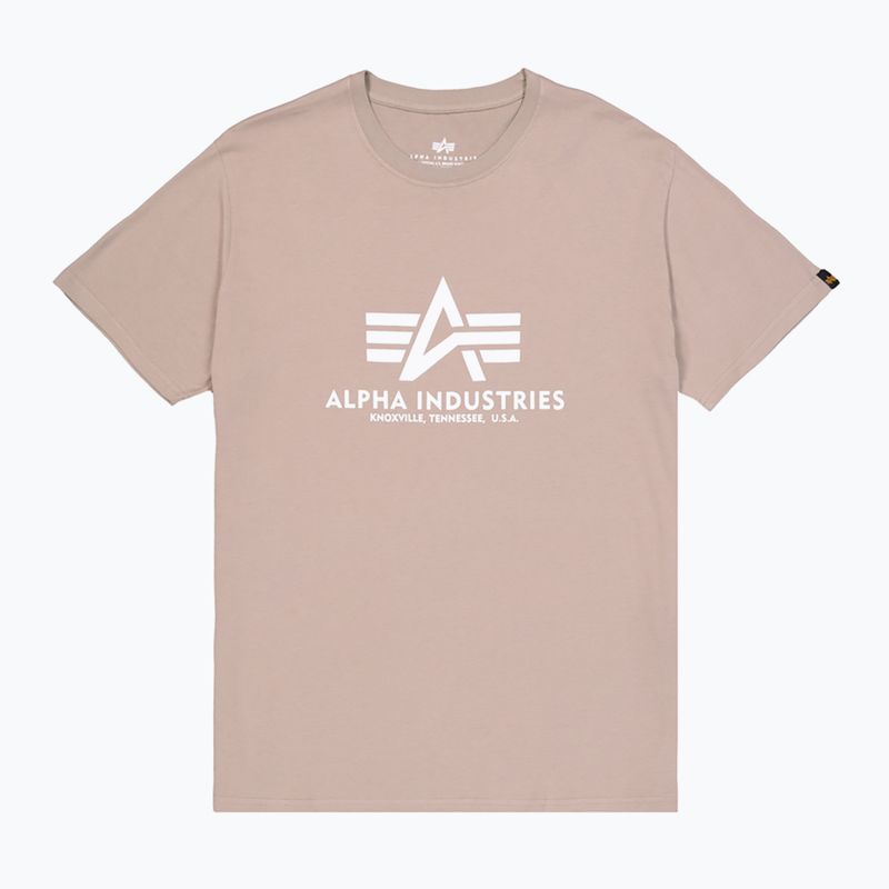 Pánské tričko Alpha Industries Basic vintage sand 7