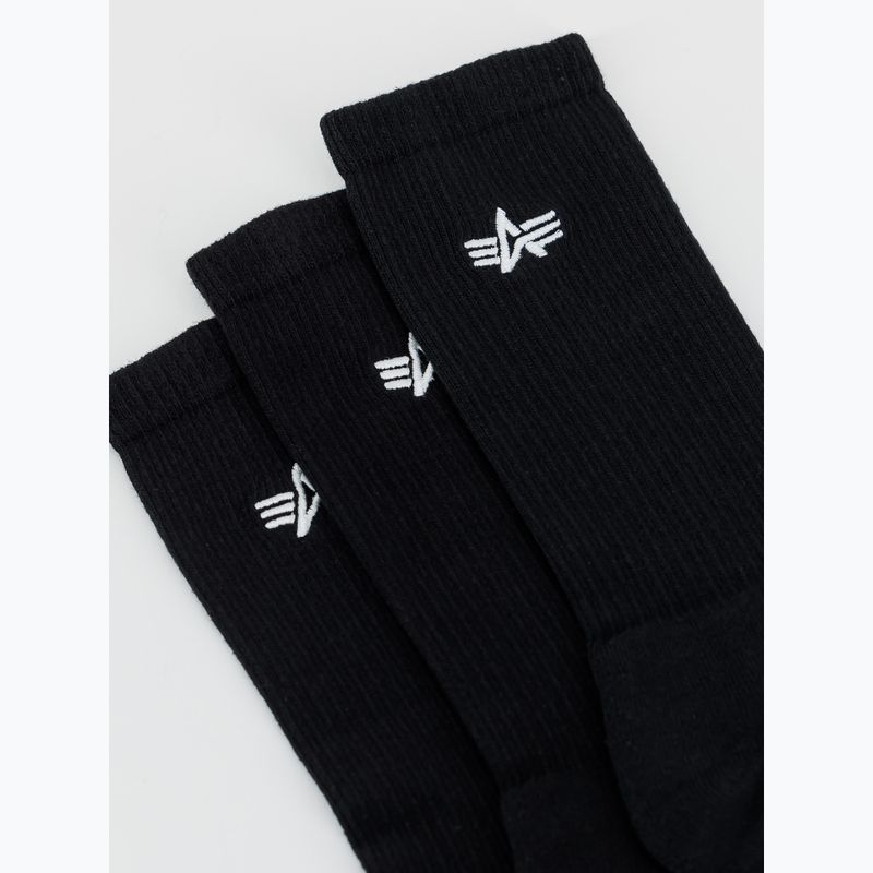 Pánské ponožky Alpha Industries Basic 3 páry black 3