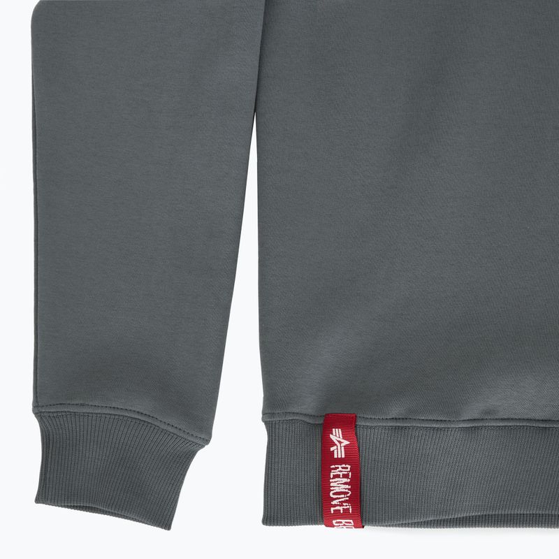 Pánská mikina Alpha Industries Basic Small Logo denim blue 7