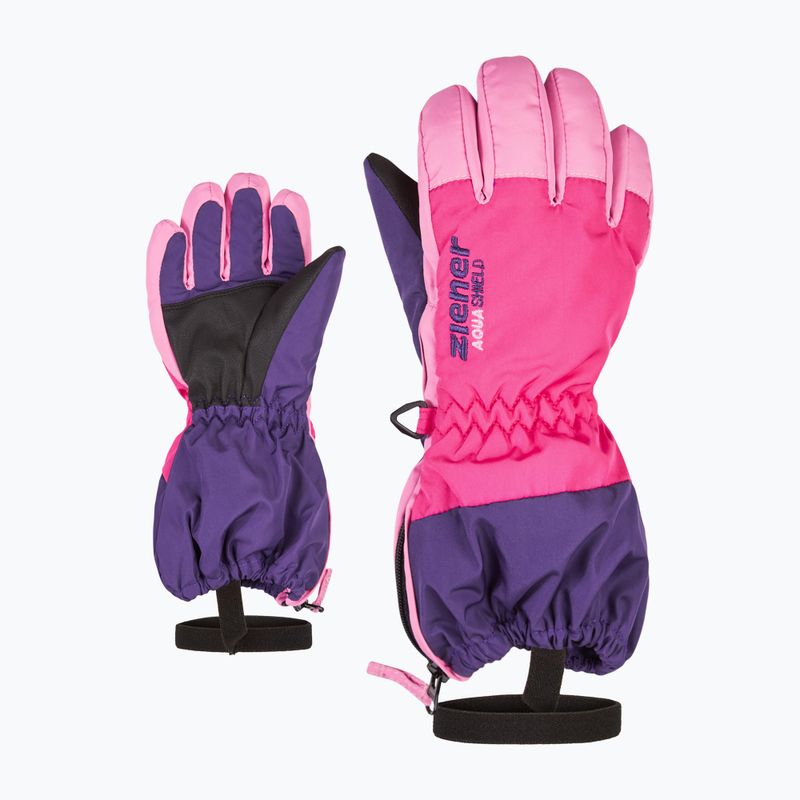 Dětské lyžařské rukavice ZIENER Levio As Minis dark purple 2