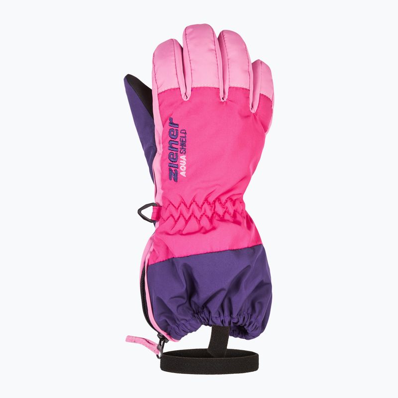 Dětské lyžařské rukavice ZIENER Levio As Minis dark purple 3