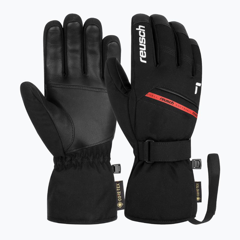 Lyžařské rukavice Reusch Morris GORE-TEX black/white/fire red 2
