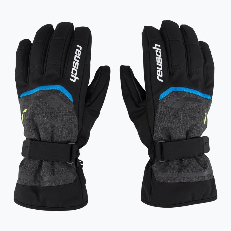 Lyžařské rukavice Reusch Primus R-Tex XT black melange/safety yellow/brilliant blue 2