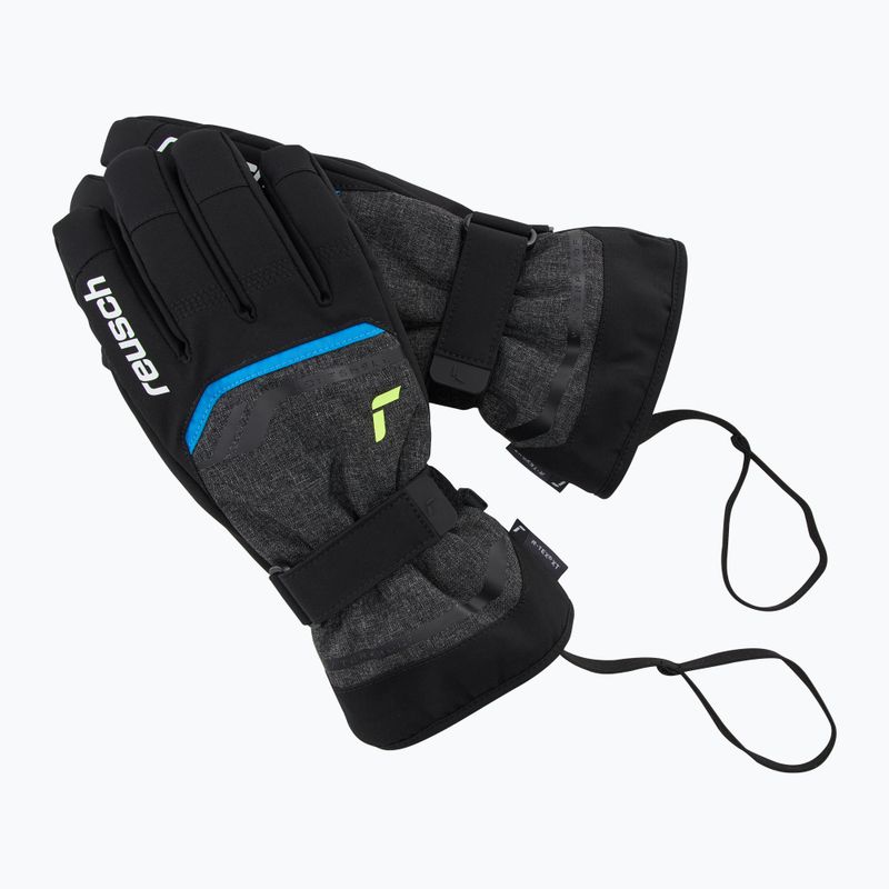 Lyžařské rukavice Reusch Primus R-Tex XT black melange/safety yellow/brilliant blue 6