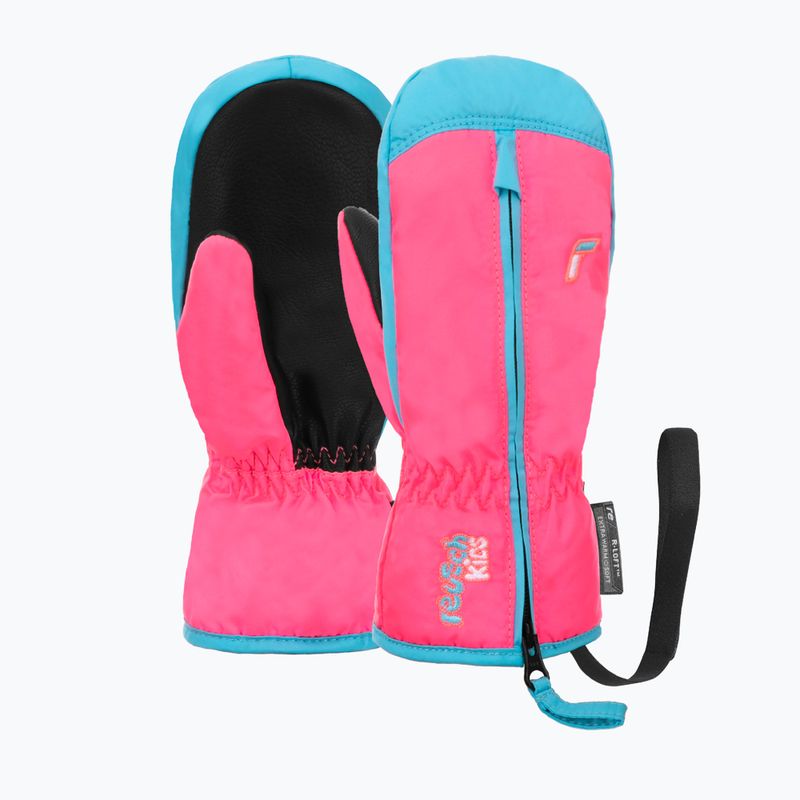 Dětské lyžařské rukavice Reusch Ben Mitten knockout pink/bachelor button 6