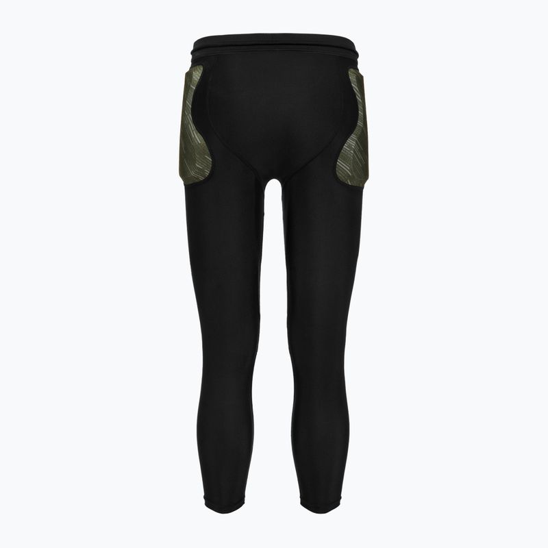 Brankářské kalhoty Reusch Padded Eco Short 3/4 black/desert green 2