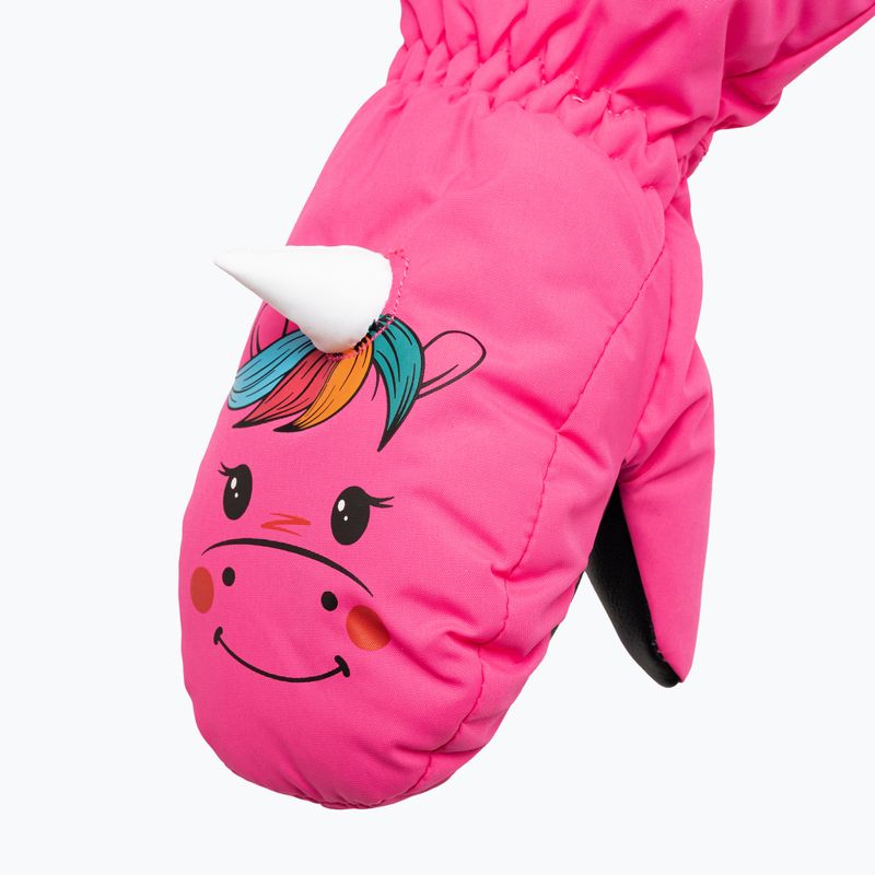 Dětské lyžařské rukavice Reusch Sweety Mitten pink unicorn 5