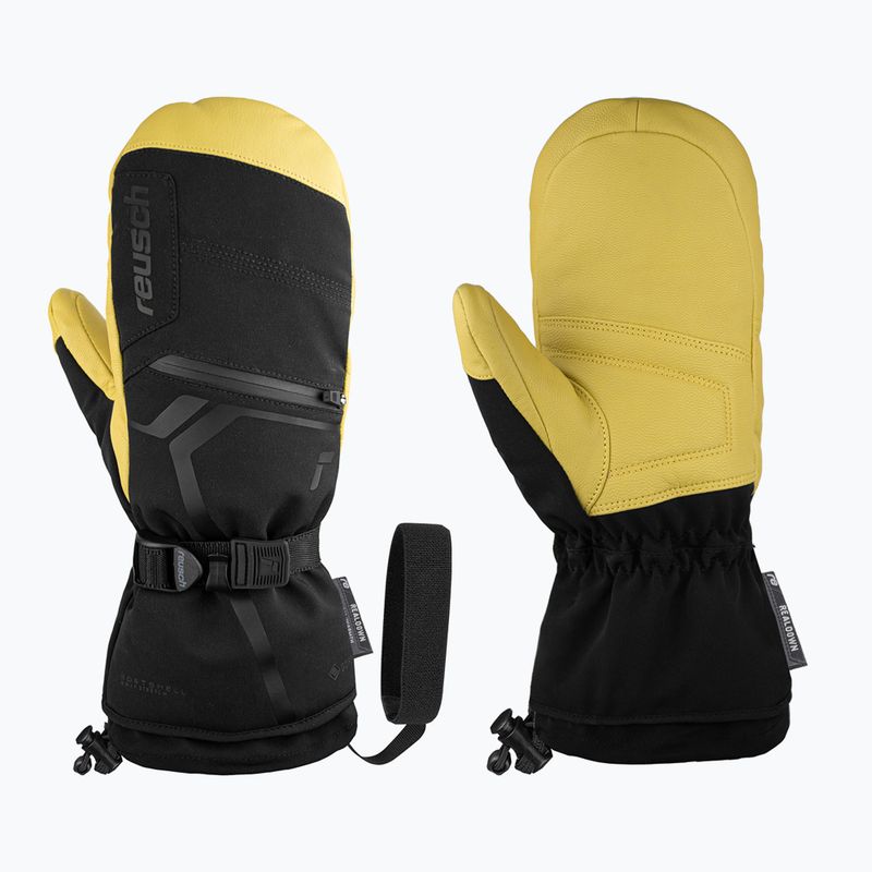 Lyžařské rukavice Reusch Down Spirit Gore-Tex Mitten black/camel
