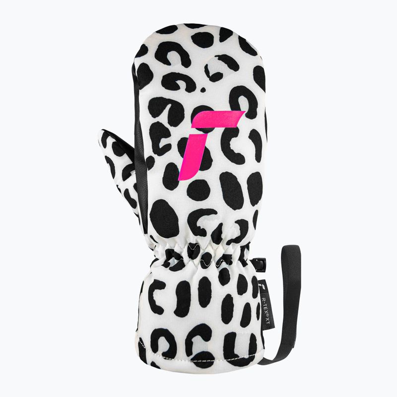 Dětské lyžařské rukavice Reusch Carter R-Tex XT Junior Mitten white/grey leopard 3