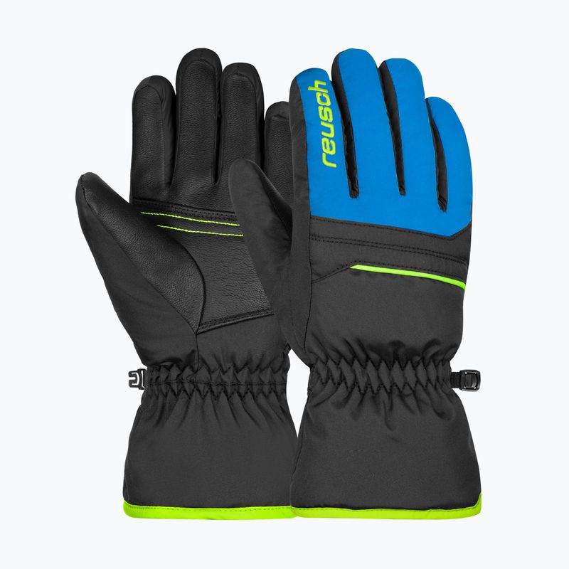 Dětské lyžařské rukavice Reusch Alan Junior black/brilliant blue/safety yellow 2