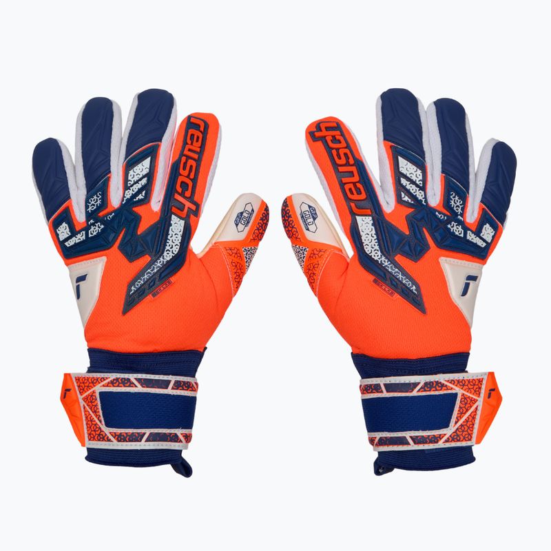 Brankářské rukavice Reusch Attrakt Freegel Gold NC shocking orange/energize blue shocking orange/energize blue 2