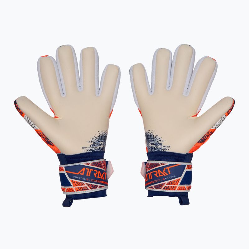 Brankářské rukavice Reusch Attrakt Freegel Gold NC shocking orange/energize blue shocking orange/energize blue 3