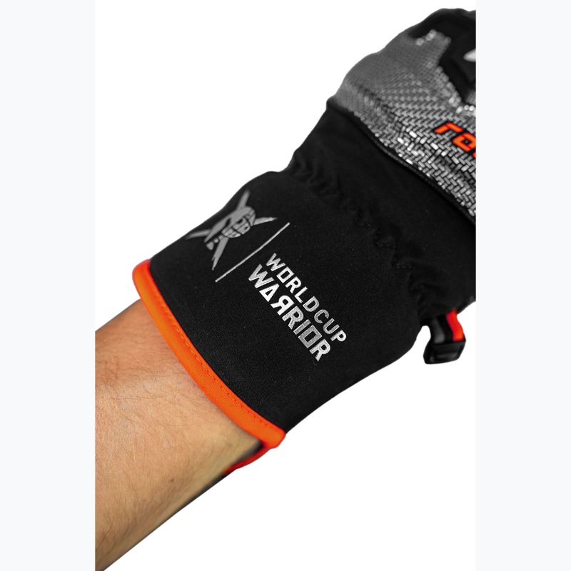 Pánské lyžařské rukavice Reusch Worldcup Warrior SC black/silver/fluo red 9