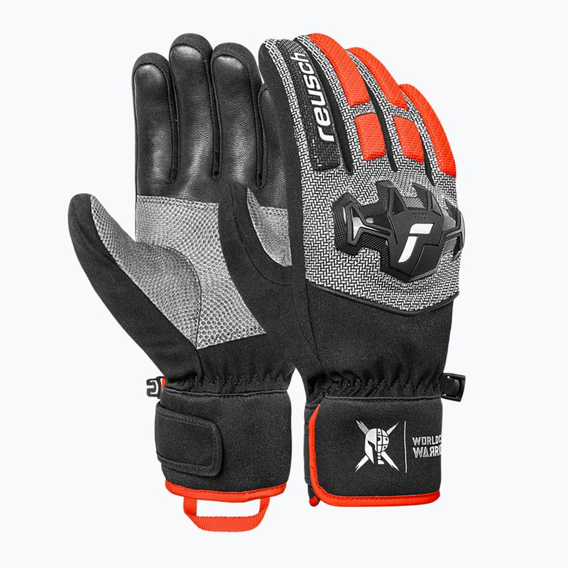 Pánské lyžařské rukavice Reusch Worldcup Warrior R-Tex XT black/silver/fluo red 2