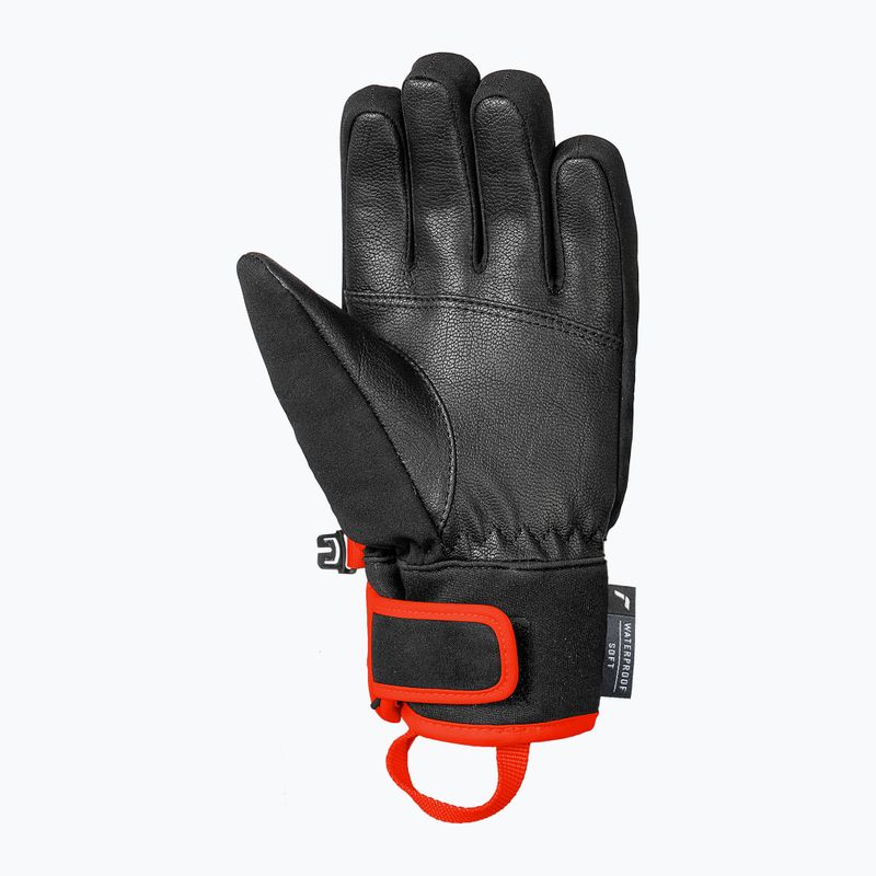 Dětské lyžařské rukavice Reusch Worldcup Warrior Prime R-Tex XT black/silver/fluorescent red 4