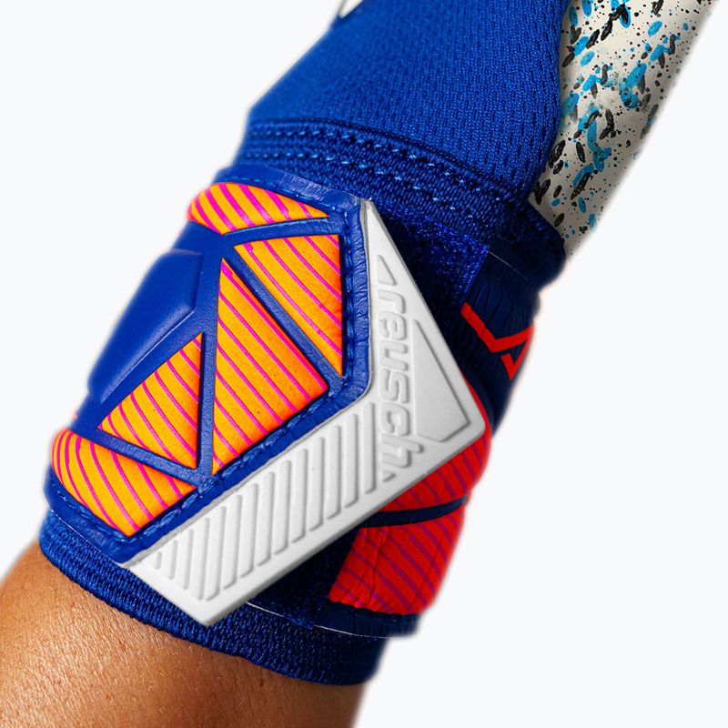 Brankářské rukavice Reusch Attrakt Fusion NC sharp blue/white/shocking orange 7