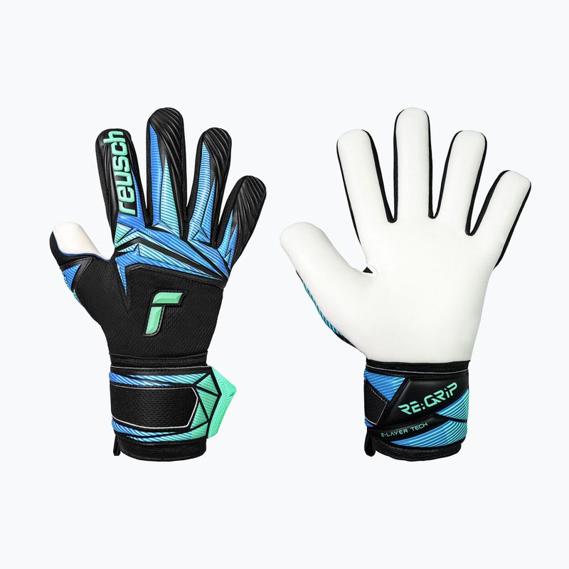 Brankářské rukavice Reusch Attrakt RE:GRIP NC black/ocean light