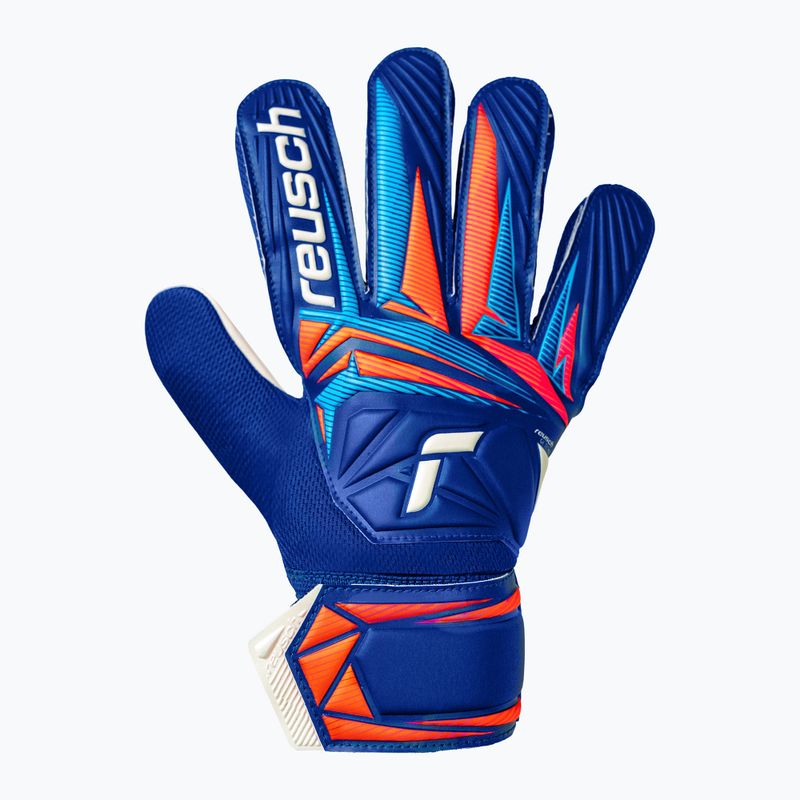 Dětské brankářské rukavice Reusch Attrakt Starter Solid Junior sharp blue/white/shocking orange 2