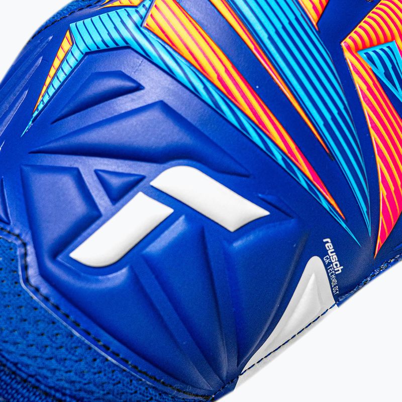Brankářské rukavice Reusch Attrakt Solid sharp blue/white/shocking orange 5