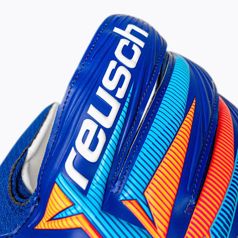Brankářské rukavice Reusch Attrakt Solid sharp blue/white/shocking orange 6