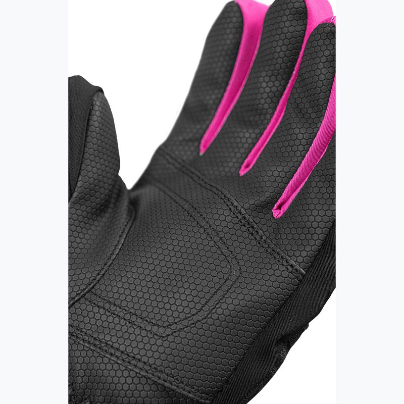 Dětské lyžařské rukavice Reusch Leo R-Tex XT black/black melange/pink glo 7