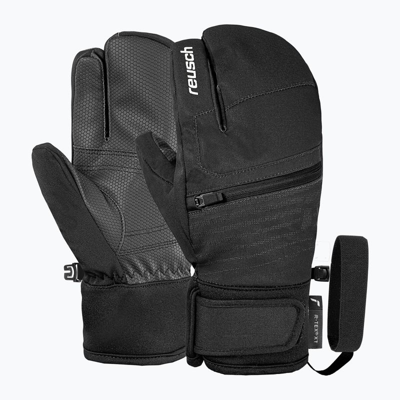 Dětské lyžařské rukavice Reusch Leo R-Tex XT Lobster black/white