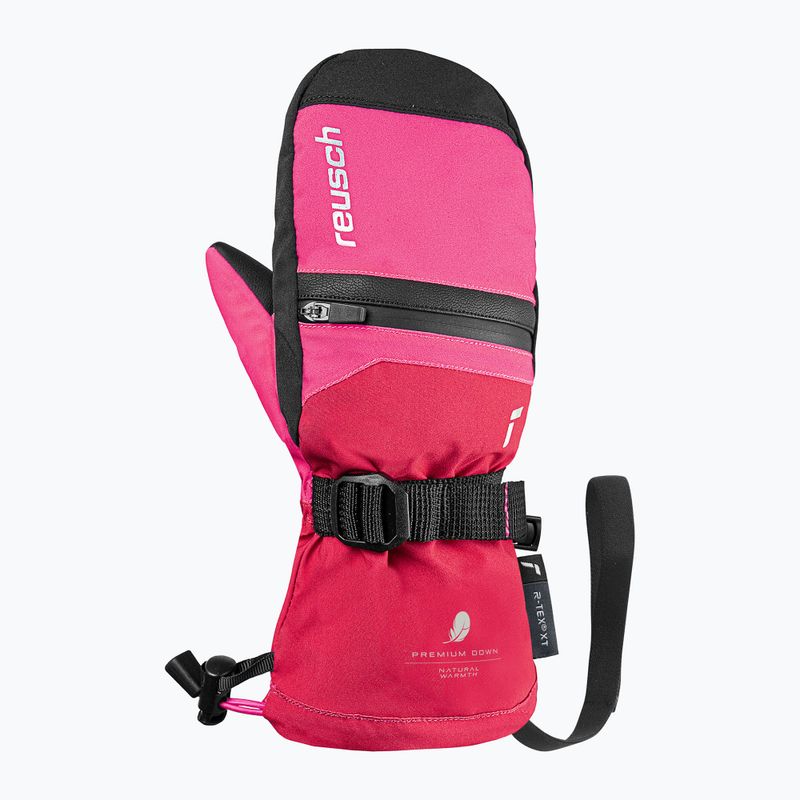 Dětské lyžařské rukavice Reusch Lan R-Tex XT Mitten cerise/pink glo 2