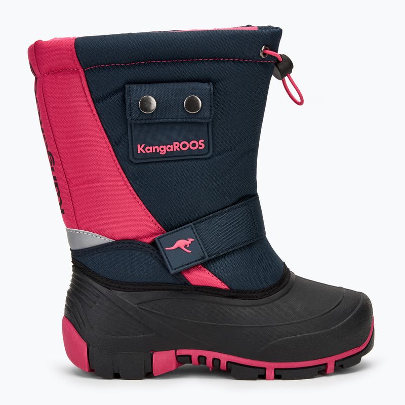 Juniorské sněhule  KangaROOS Kanga-Bean II dk navy / daisy pink 2