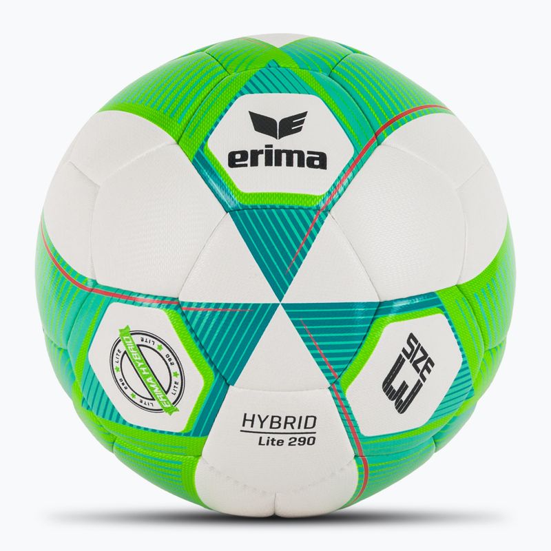 Fotbalový míč ERIMA Hybrid Lite 290 green gecko/petrol velikost 3