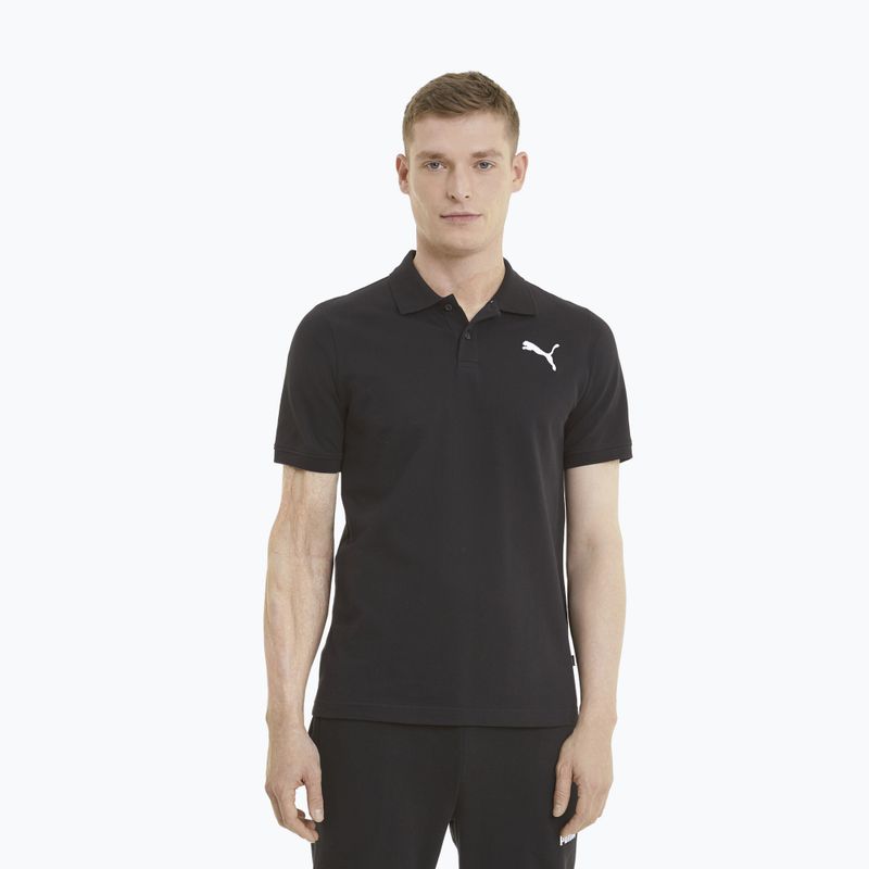 Pánské polo tričko PUMA Ess Pique Polo puma black/cat