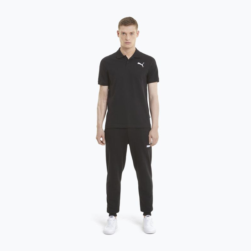Pánské polo tričko PUMA Ess Pique Polo puma black/cat 2